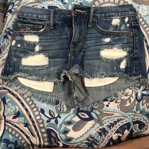 Hollister high waisted jean shorts